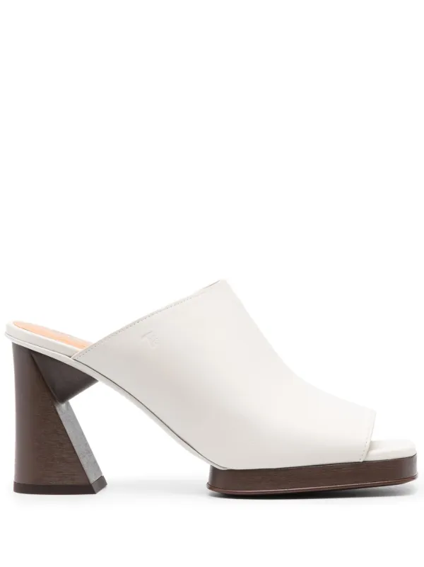 Tod's Sculpted-heel Sandals in Neutrals