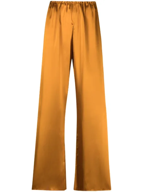 Forte Forte wide-leg satin-finish trousers