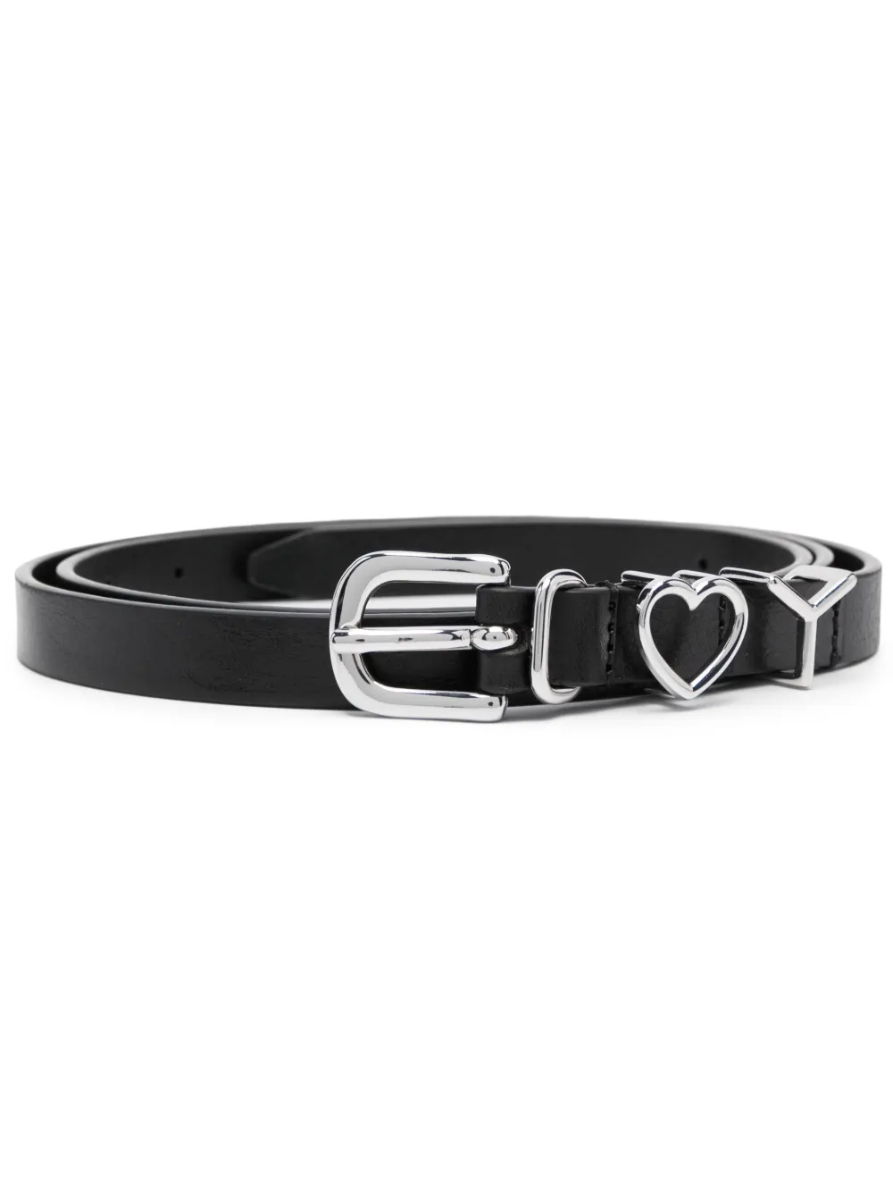 Y Heart leather belt