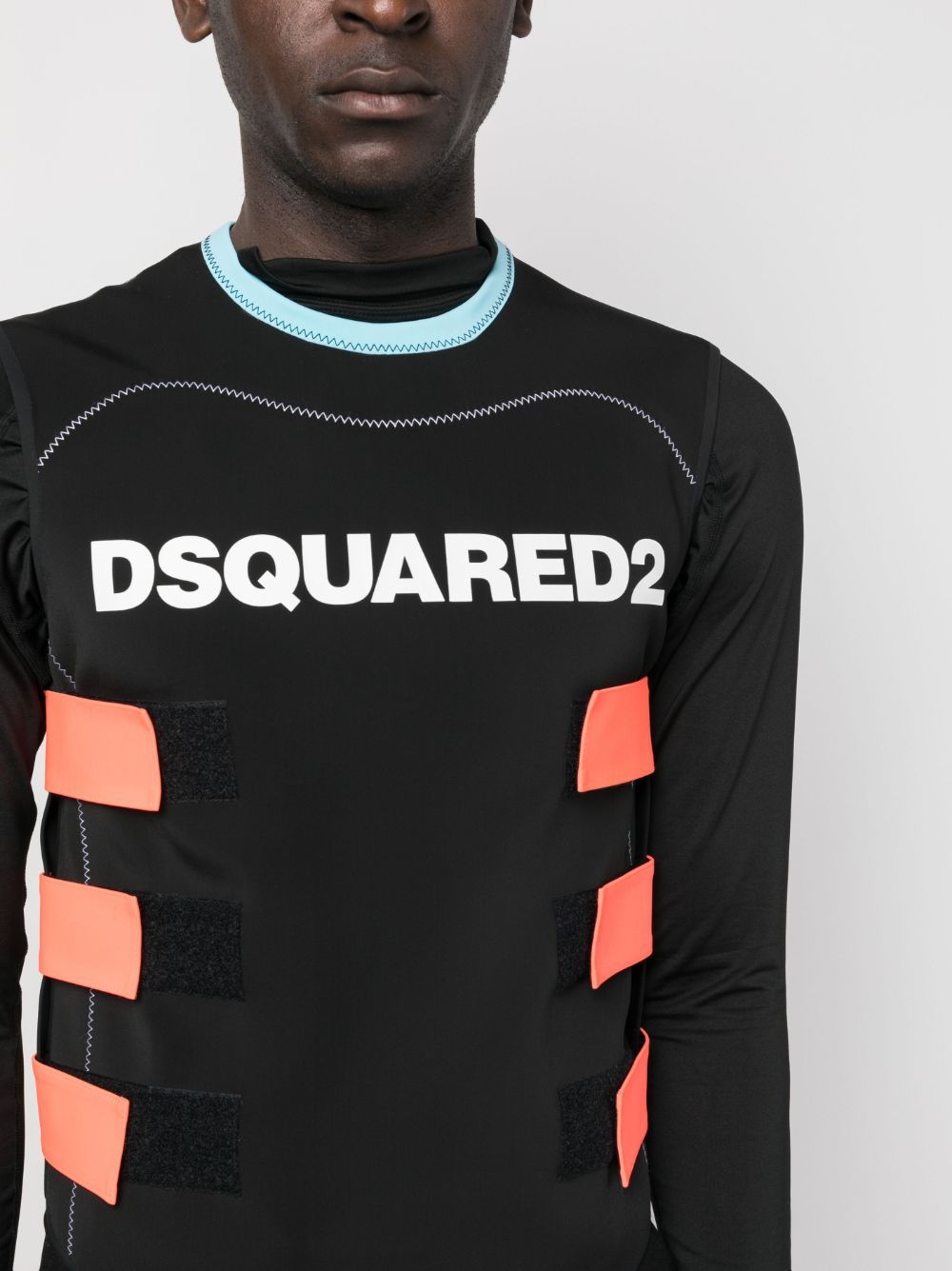 Shop Dsquared2 Logo-print Sleeveless Vest In Black
