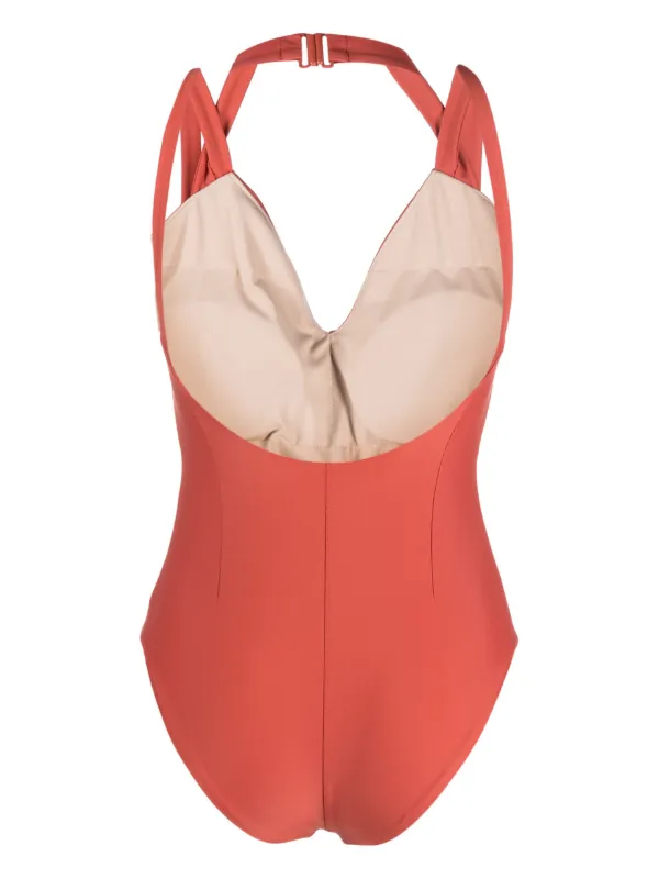 Rejina Pyo V-neck one-piece | Orange | FARFETCH AO