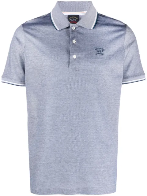 Paul & Shark playera tipo polo con logo bordado