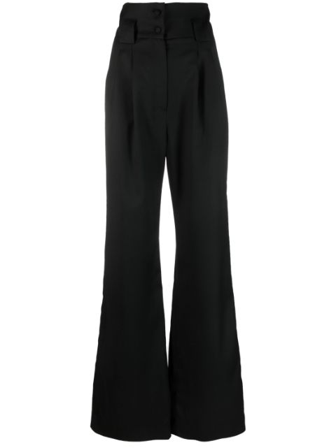 MANURI high-waist wide-leg trousers
