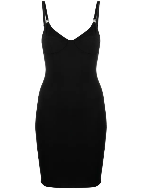 Coperni Fitted Bustier Minidress - Black
