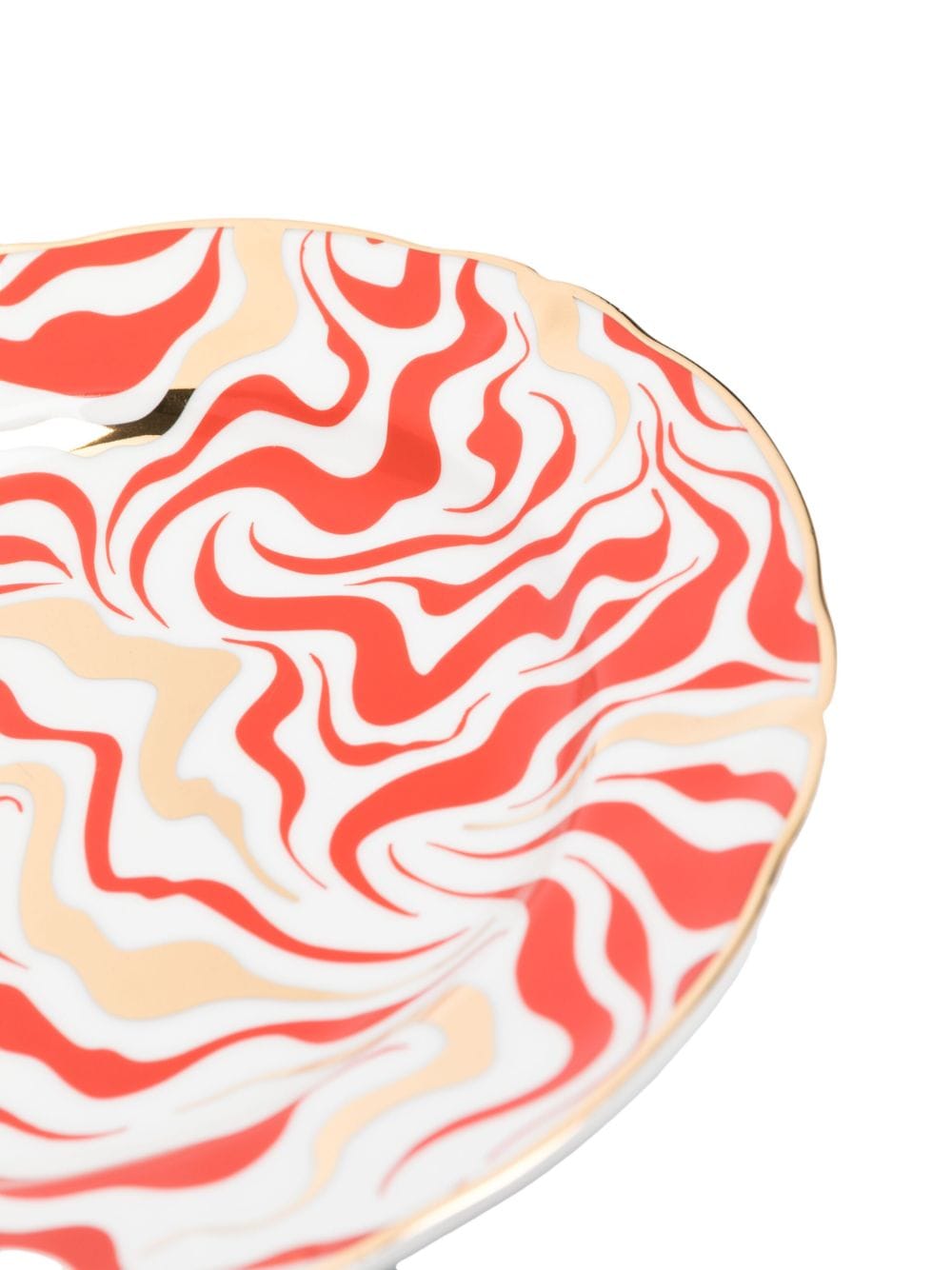 Shop Bitossi Home Abstract-print Porcelain Dishes (set Of Two) In White