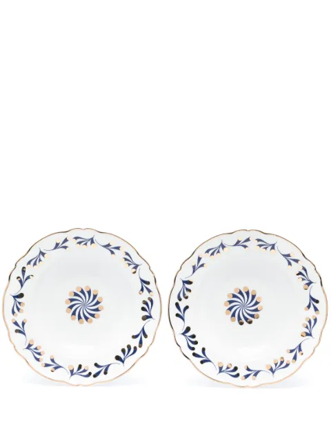 Bitossi Home Marino abstract-print deep plates (set of 2)