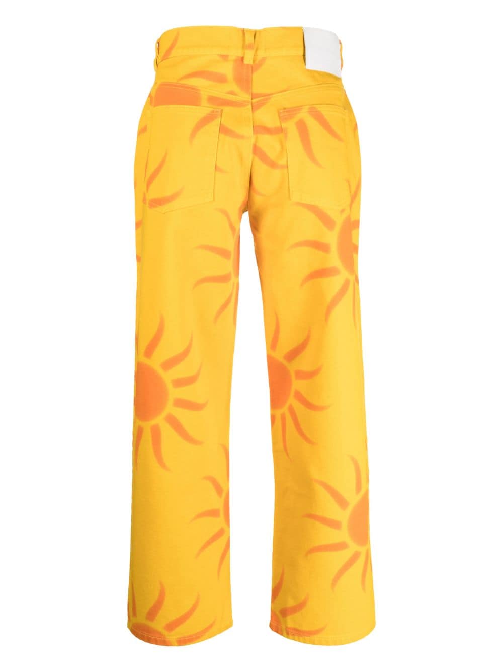 Liberal Youth Ministry graphic-print straight-leg jeans - Oranje