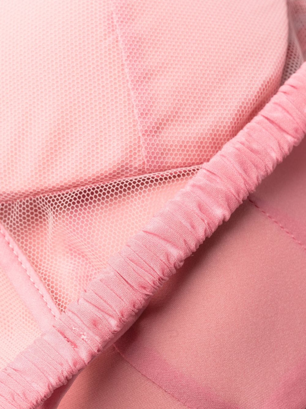 Shop Nensi Dojaka Tulle-panel Halterneck Bra In Pink