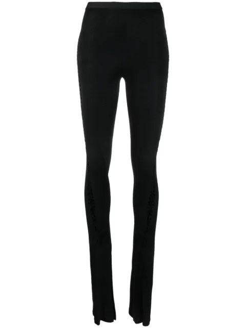 Rick Owens Lilies leggins con detalles de perforaciones
