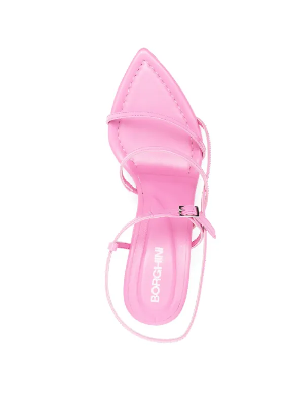 GIABORGHINI Gia26 70mm Leather Sandals | Pink | FARFETCH JO