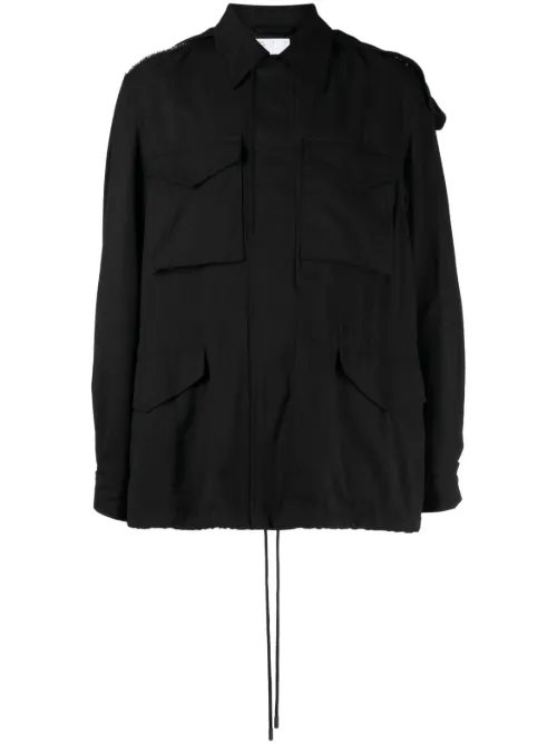 Veste à empiècements contrastants - 4SDESIGNS - Modalova