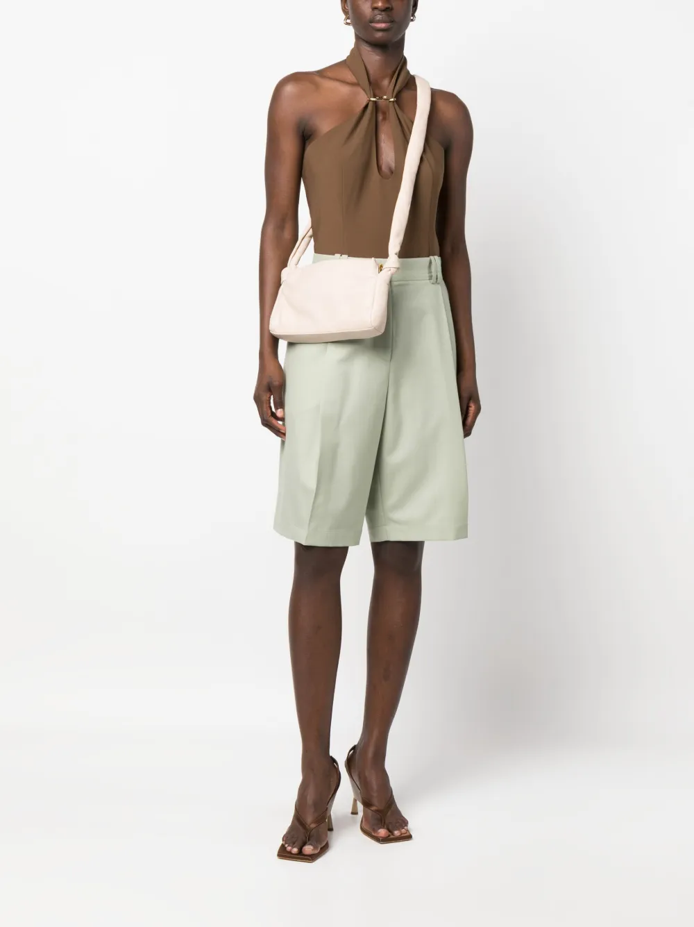 Officine Creative Knots 22 crossbody bag - Beige