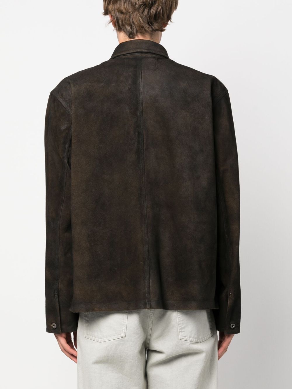 Ralph Lauren Rrl Anton Suede Shirt Jacket In Brown | ModeSens