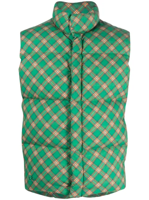 ERL checked quilted down gilet