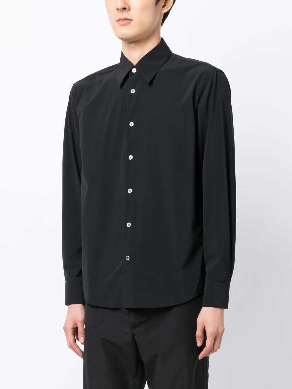 True Tribe Long-sleeve Buttoned Shirt In Black