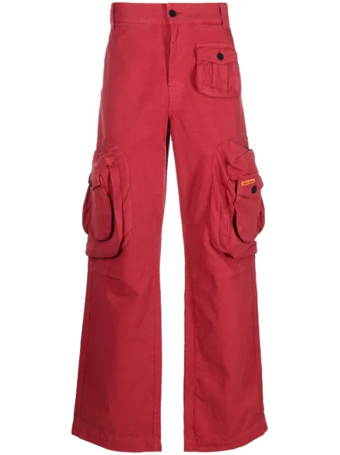 Heron Preston logo-patch cargo trousers