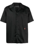 TRUE TRIBE Pablo floral-embroidered shirt - Black