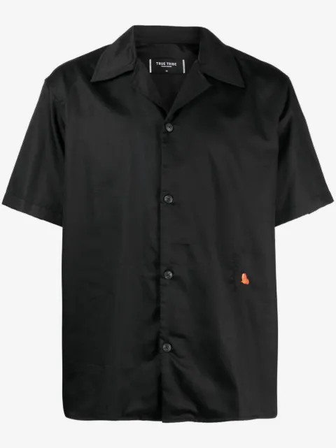TRUE TRIBE Pablo floral-embroidered shirt