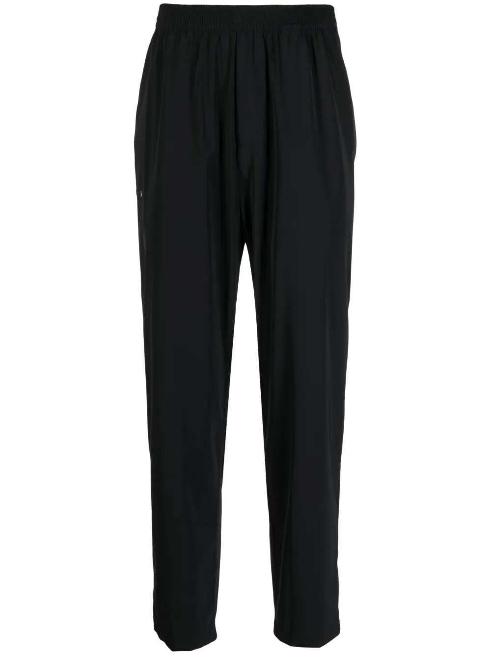 logo-patch elasticated-waist trousers