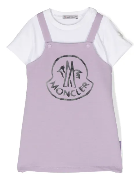 Moncler Enfant cotton T-shirt romper set