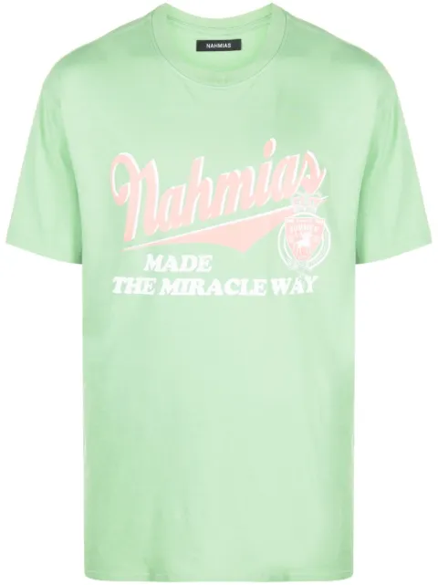 Nahmias playera con logo estampado