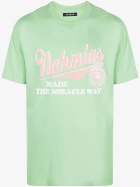 Nahmias playera con logo estampado