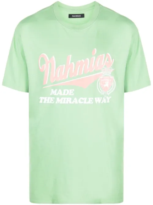 T-shirt en coton à logo imprimé - Nahmias - Modalova