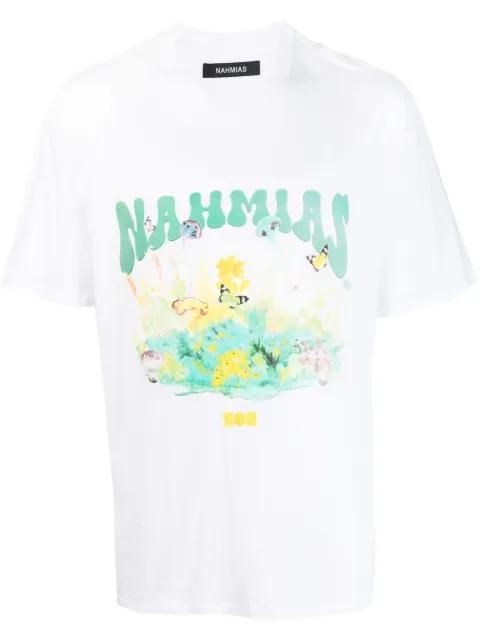 Nahmias logo-print cotton T-shirt
