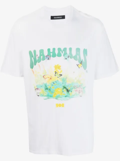 Nahmias playera con logo estampado
