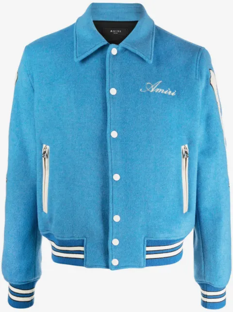 AMIRI chamarra bomber con apliques