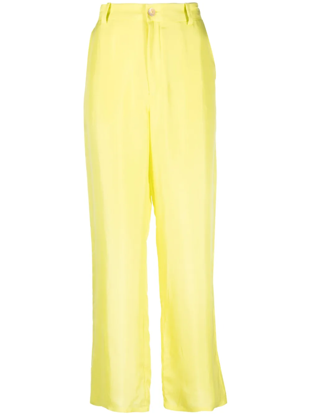 P.a.r.o.s.h Pressed-crease Straight-leg Trousers In Yellow