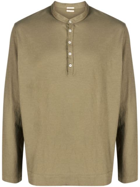 Massimo Alba long-sleeve cotton Henley shirt