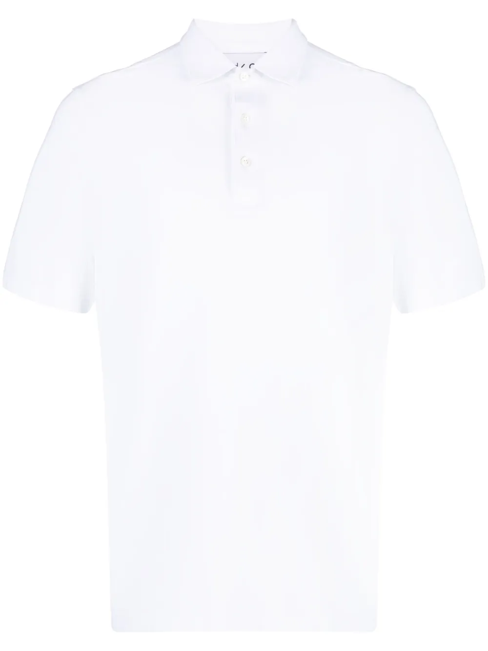 short-sleeved cotton polo shirt