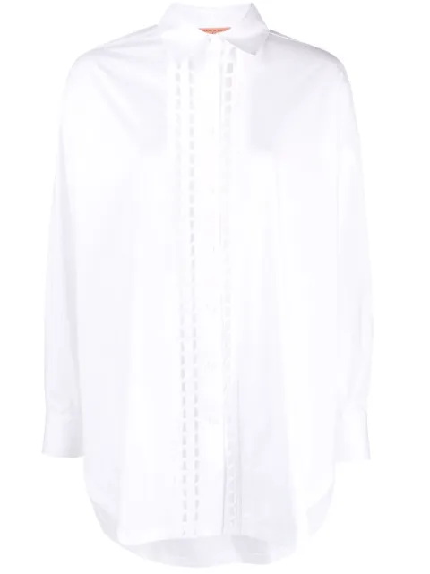 Ermanno Scervino camisa con logo bordado