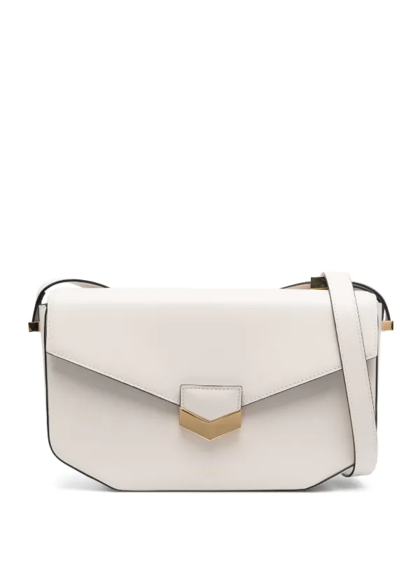 Demellier | The Mini London in Silver Metallic | Leather Shoulder Bag