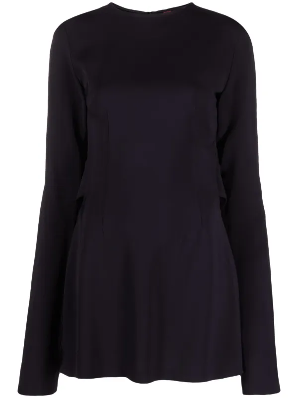 032c 'Kicked Back' Structured Short Dress | Black | FARFETCH