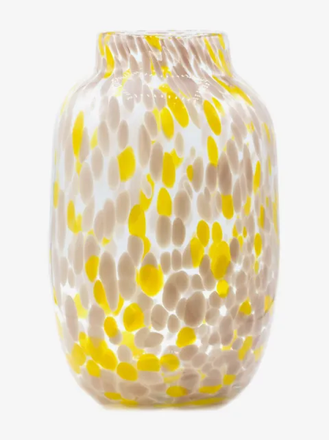 HAY paint-splatter glass vase (30cm)