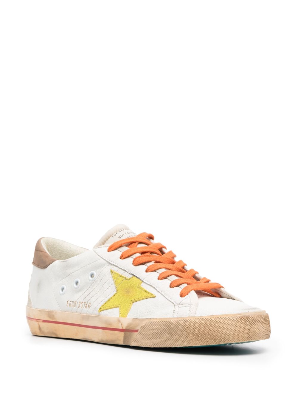 Golden Goose Super-Star gerafelde sneakers - Wit