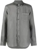 120% Lino button-up linen shirt - Grey