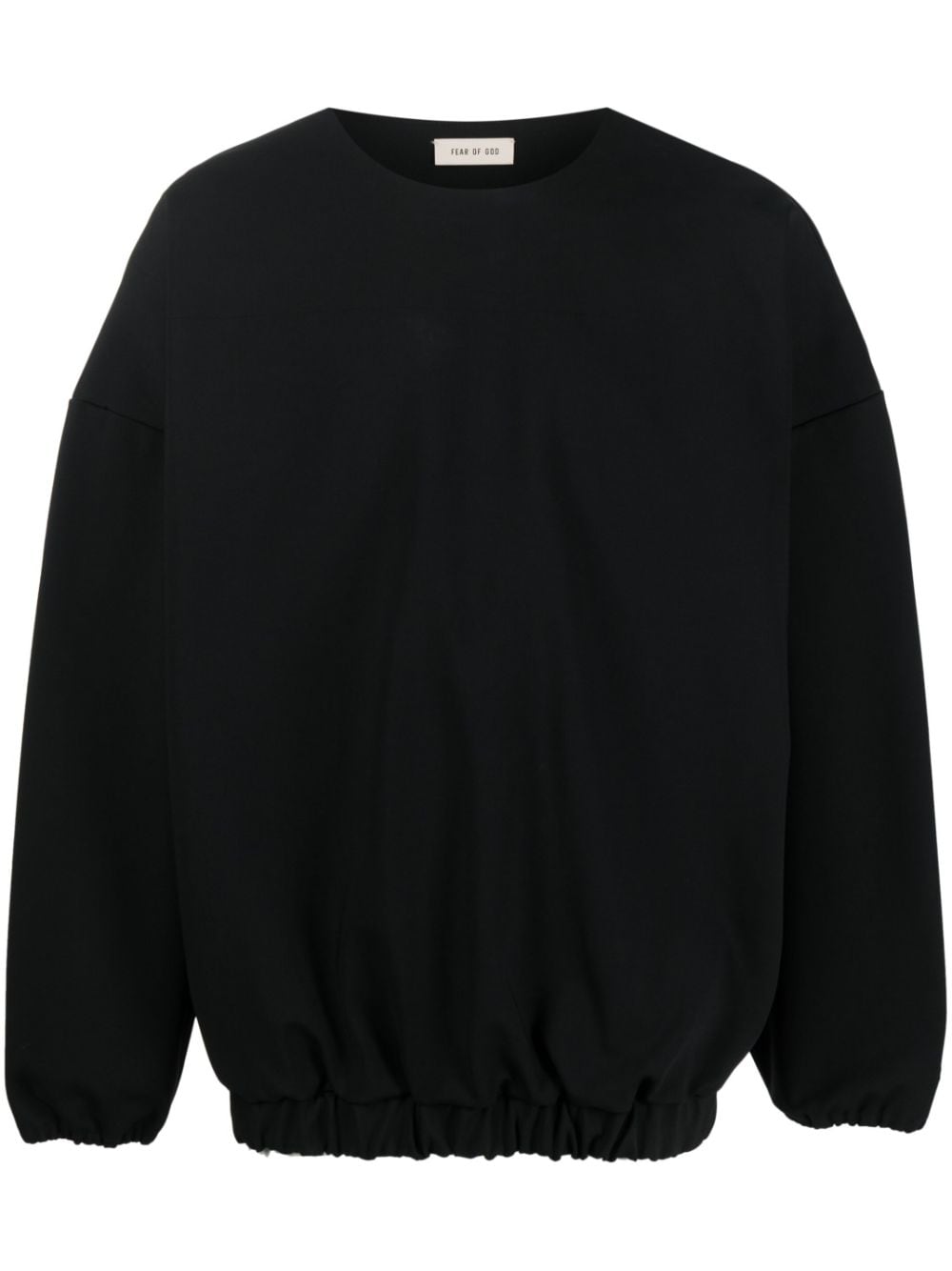 Fear Of God Drop-shoulder Sweatshirt In Black