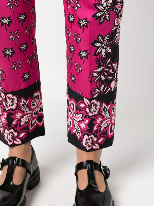 パンツ Red Valentino Bandanda Print Pants RED Valentino Bandana-print Cotton Trousers | Pink | FARFETCH