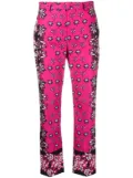 RED Valentino Bandana-print cotton trousers - Pink