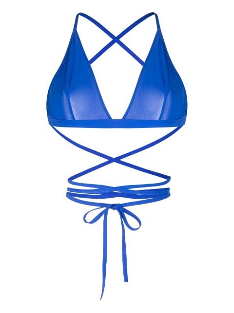 ISABEL MARANT Solange crossover-strap bikini top