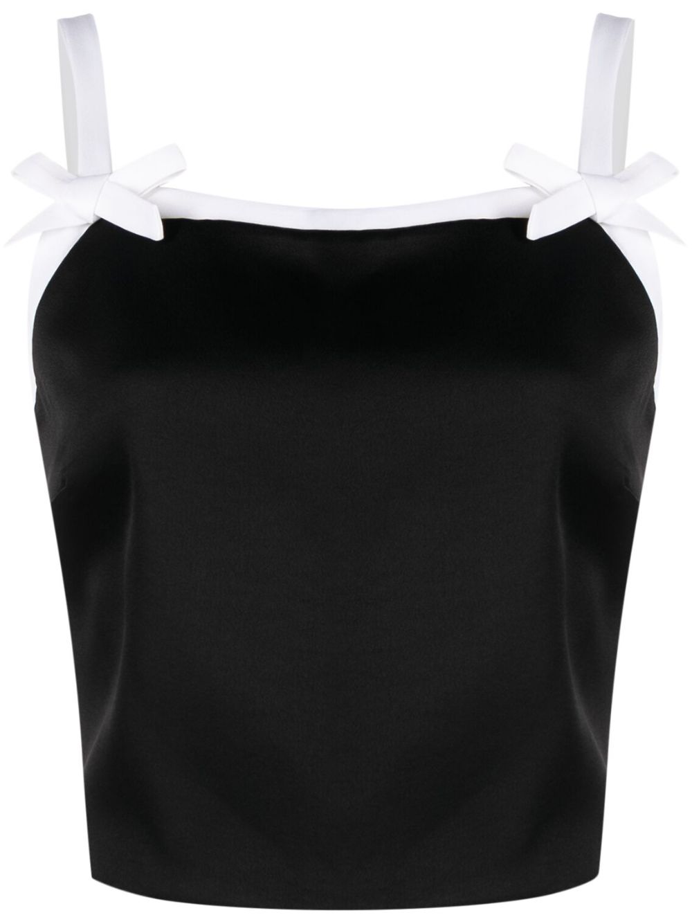 MSGM BOW-DETAILING CROPPED TOP