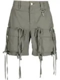 Reese Cooper ripstop-texture cotton cargo shorts - Green
