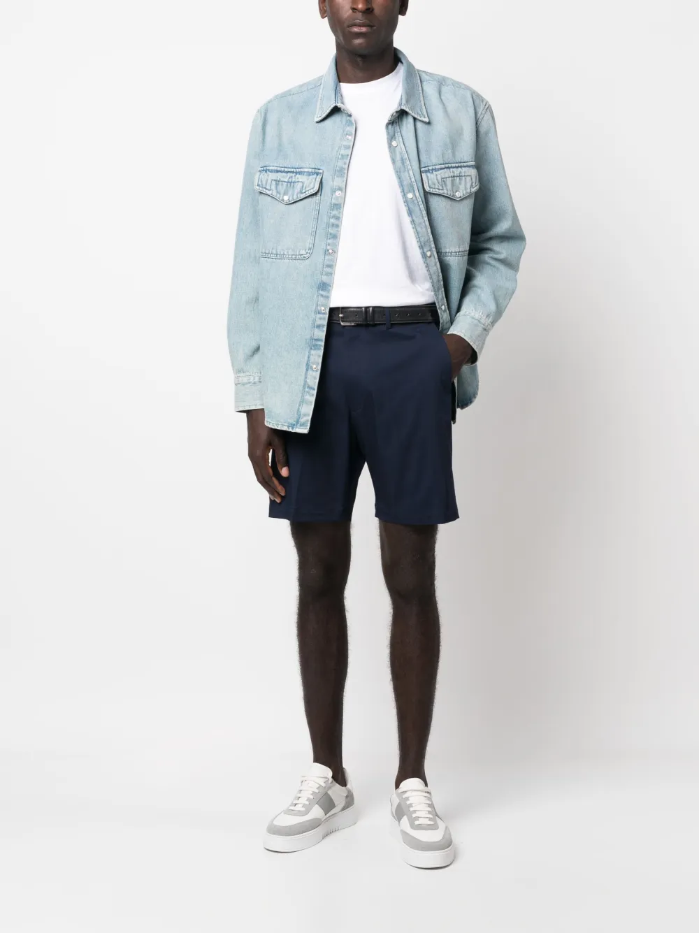 Low Brand Chino shorts - Blauw