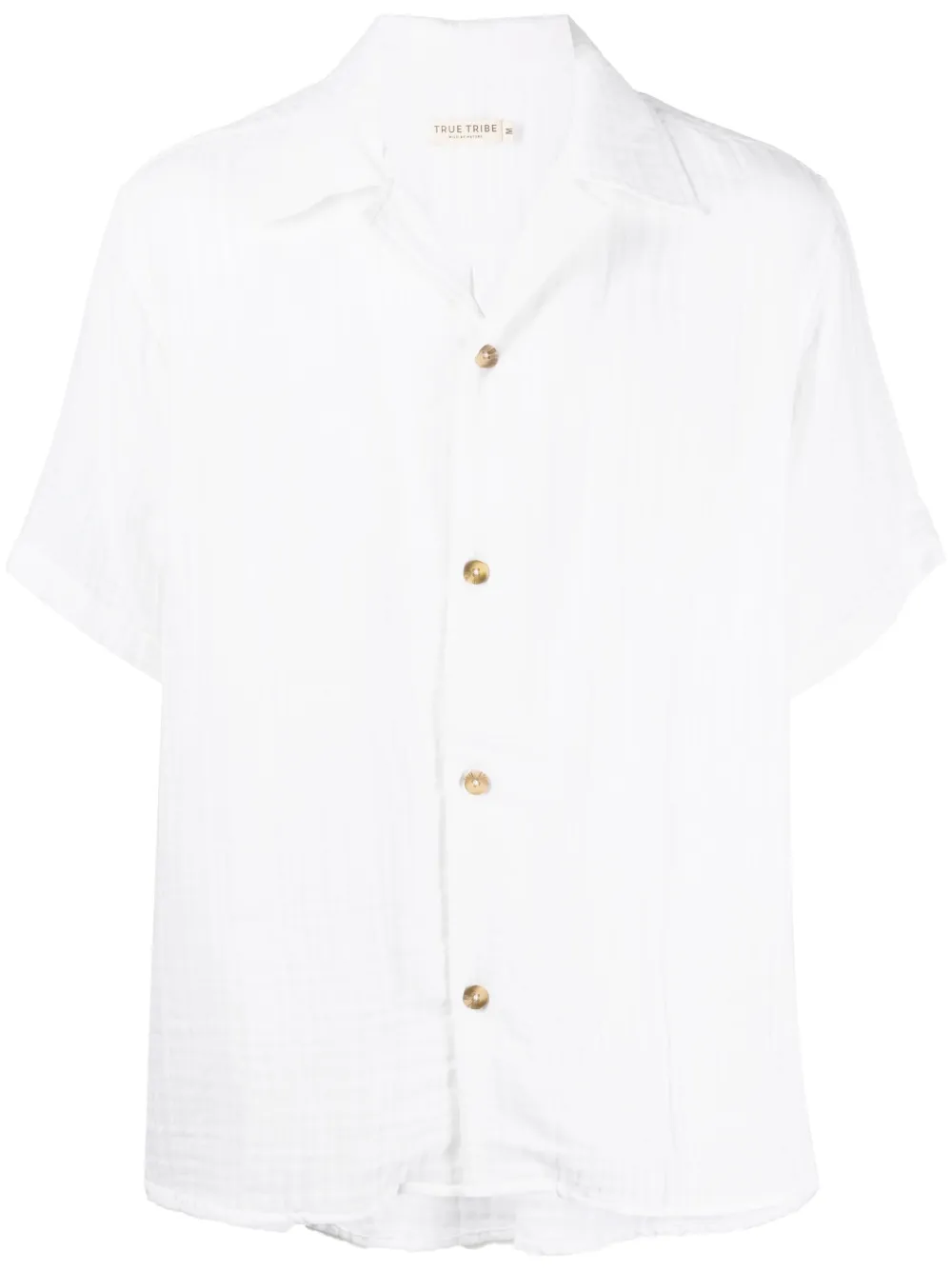 buttoned short-sleeve shirt