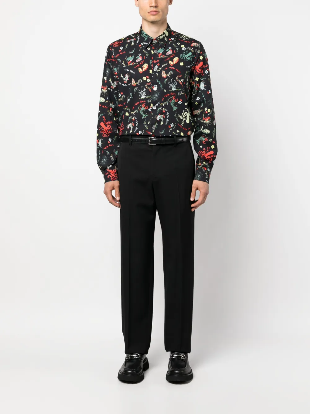 PS Paul Smith Overhemd met print - Zwart
