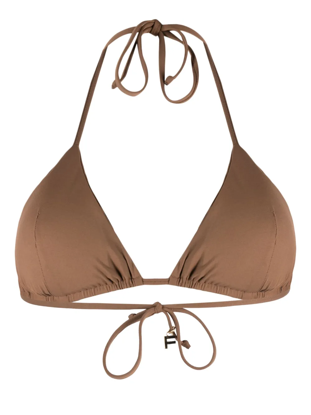 Fisico rhinestone-embellished bikini top - Bruin