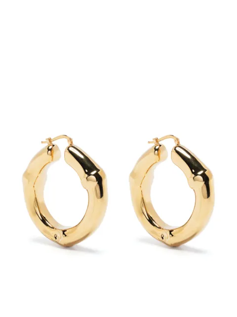 Jil Sander chunky hoop earrings